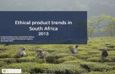 Ethical product trends in South Africa 2013