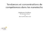 Tendances et concentrations de compétences dans les nanotechs en France