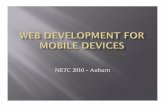 Web Development for Mobile Devices