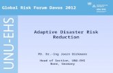 Adaptive Disaster Risk Reduction
