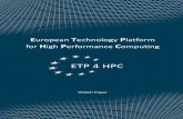 European Technology Platformfor High Performance Computing ETP 4 HPC Vision Paper