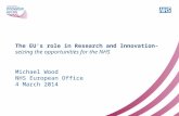 S67 – Day 2 – 1545 - The EU’s role in research and innovation, seizing the opportunity for the NHS