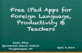Free iPad Apps for Foreign Language, Productivity & Teachers