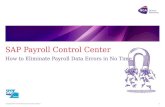 SAP Payroll Control Center: how to eliminate payroll data errors in no time