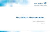 Pro Matrix Presentation Employment 2012 10 22
