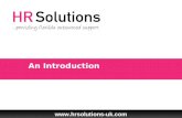 HR Solutions - An Introduction