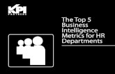 KPI E-Book: The Top 5 Business Intelligence Metrics For HR