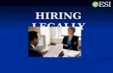 Hiring Legally - Best Practices