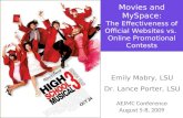 Movies and MySpace:  The Effectiveness of Official Websites versus Online Promotional Contests