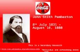 Unit 1 Research: Coca Cola brand history