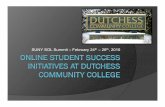 Chrisie Mitchell's Online Student Success Initiatives at Dutchess Community College