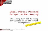 Small parcel packing exception monitoring