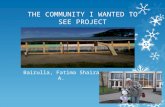 Bairulla, fatima shaira  the community i wanted to see project, Interfaith, Environmental, Action Plan, PYLP, ITO, NIU