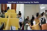 Voxpop & interviewing for radio