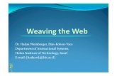 Weaving the web weinberger hadas cohen-vaks dan_brunel2010