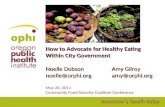How to Advocate for Healthy Eating within City Government - PowerPoint Presentation