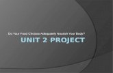 Nutrition 120 - Unit 2 Project