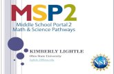 MSP2: Middles School Portal 2 Math & Science Pathways