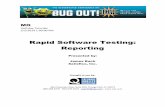 Rapid Software Testing: Reporting