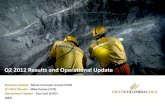 Q2 2012 Results and Operational Update