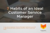 7 Habits Of An Ideal Customer Service Manager