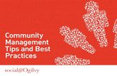 CM - Tips and Best Practices @ Social Ogilvy
