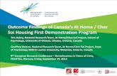 Outcome Findings of Canada’s At Home / Chez Soi Housing First Demonstration Program