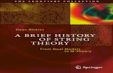 Brief history of string theory, a   rickles, dean [srg]