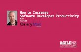 Agile NZ 2014 How to Increase Software Developer Productivity