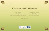 Eyes-Free User Interaction