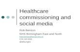 Healthcare commissioning and social media