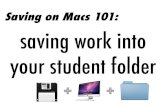 Saving Student Work on a Mac Computer (at school)