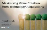 Maximize Value Creation From Technology Acquisitions