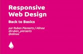Responsive Web Design : back to basics
