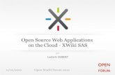 Open Source Web Applications  on the Cloud - XWiki SAS
