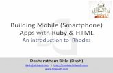 Building Cross Platform Mobile (Smartphone) Apps With Ruby & Html – An Introduction To  Rhodes V3