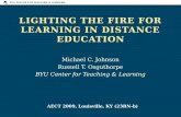 Lighting The Fire in Distance Education (AECT 2009)