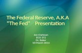 Eco 372 federal reserve presentation