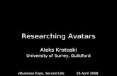 Researching Avatars