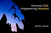 Common SQL Programming Mistakes