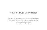 Mango Languages Workshop