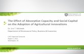 The Effect of Absorptive Capacity and Social Capital on the Adoption of Agricultural Innovations
