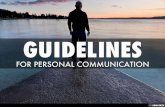Guidelines For Personal Communication