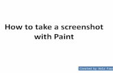 How to take a screenshot with paint2