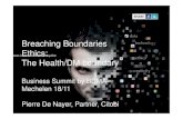 Breaching boundaries : The Health Versus Direct Marketing Boundary