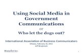 IABC social media for government by Jeff Braybrook
