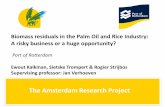 Research Biomass Residuals on Palm-Oil and Rice for Port of Rotterdam in Indonesia and Malaysia