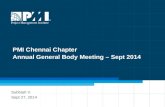 PMI Chennai Chapter AGM 2014 President's Address