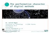 The performative character of digital methods