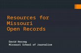 Resources for Missouri open records